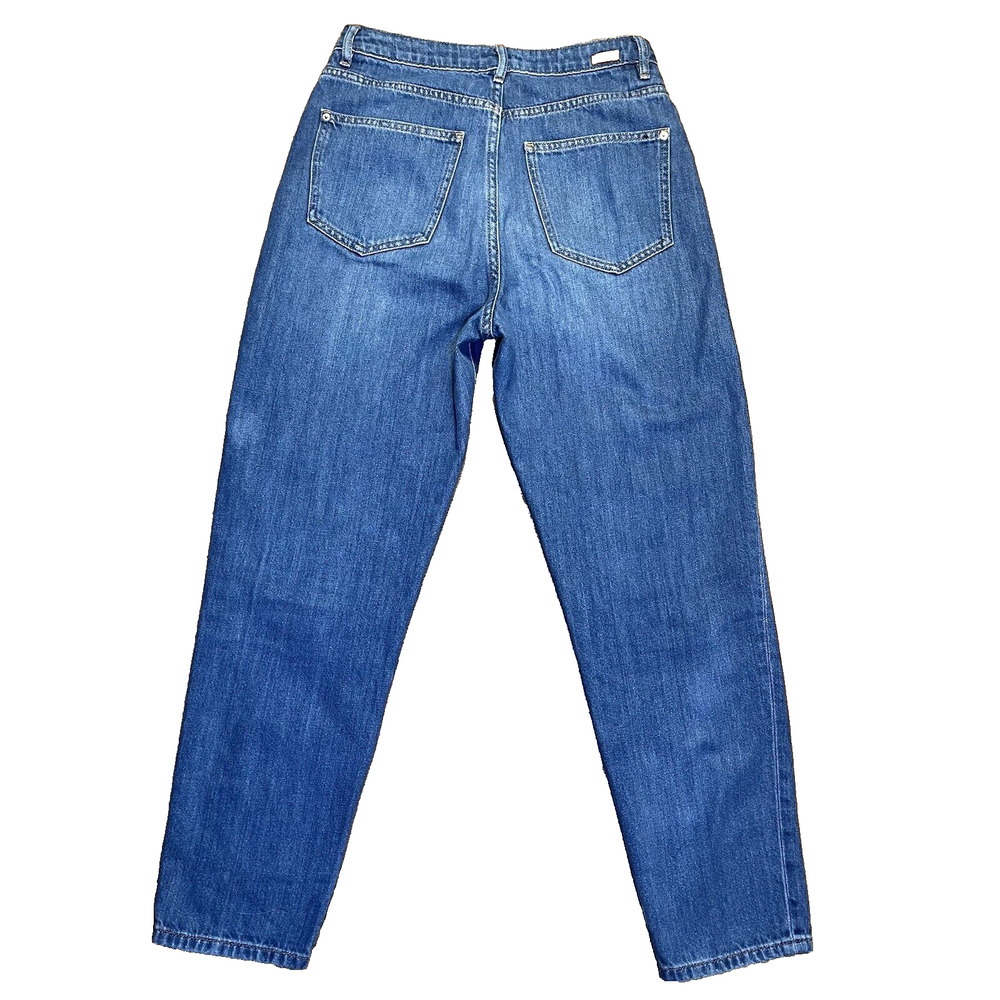 Massimo Dutti Women's High Rise Straight Leg Jeans Size 4 90s Style Made USA - Picture 2 of 14